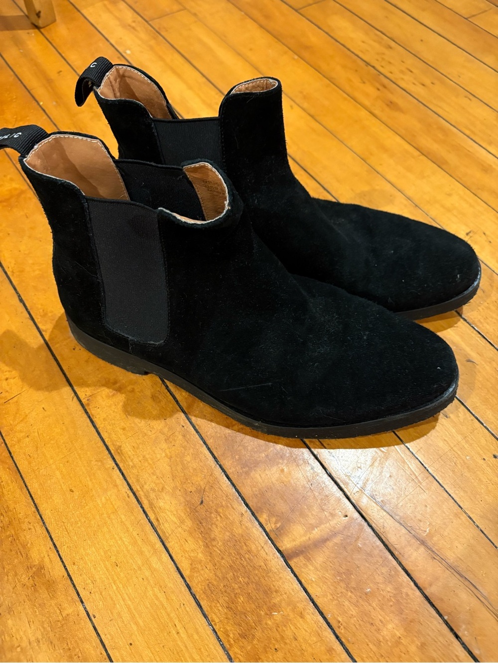 Men's Black Suede Chukka Chelsea Boots size 9.5